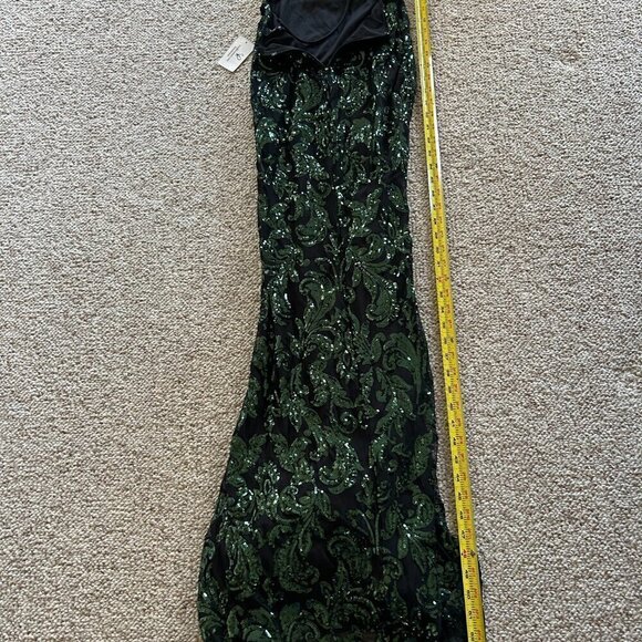 Windsor Formal Dress Black with Green Sequins – XS, Wicked Vibes, Wounded Bird - Picture 9 of 9